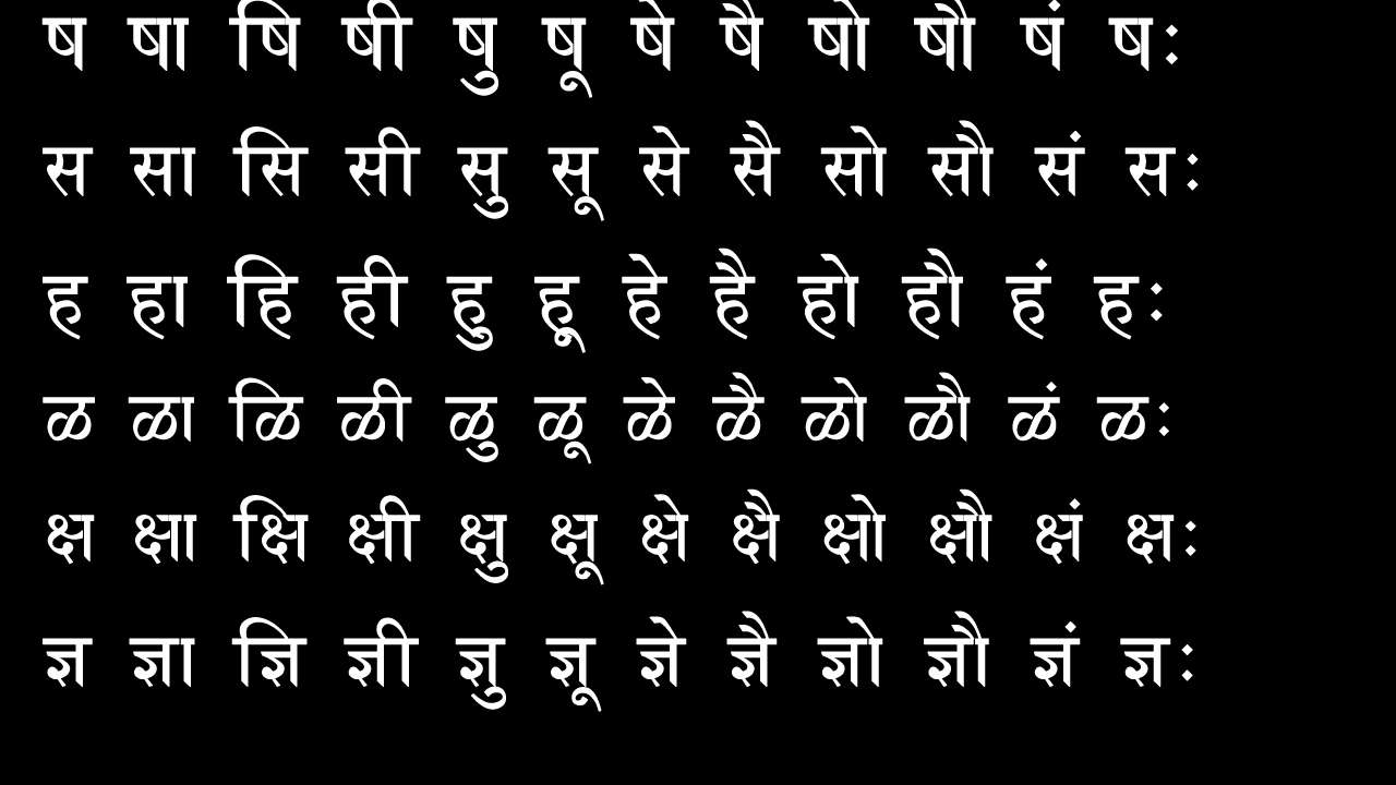 Marathi Barakhadi Marathi Barakhadi Marathi Alphabets